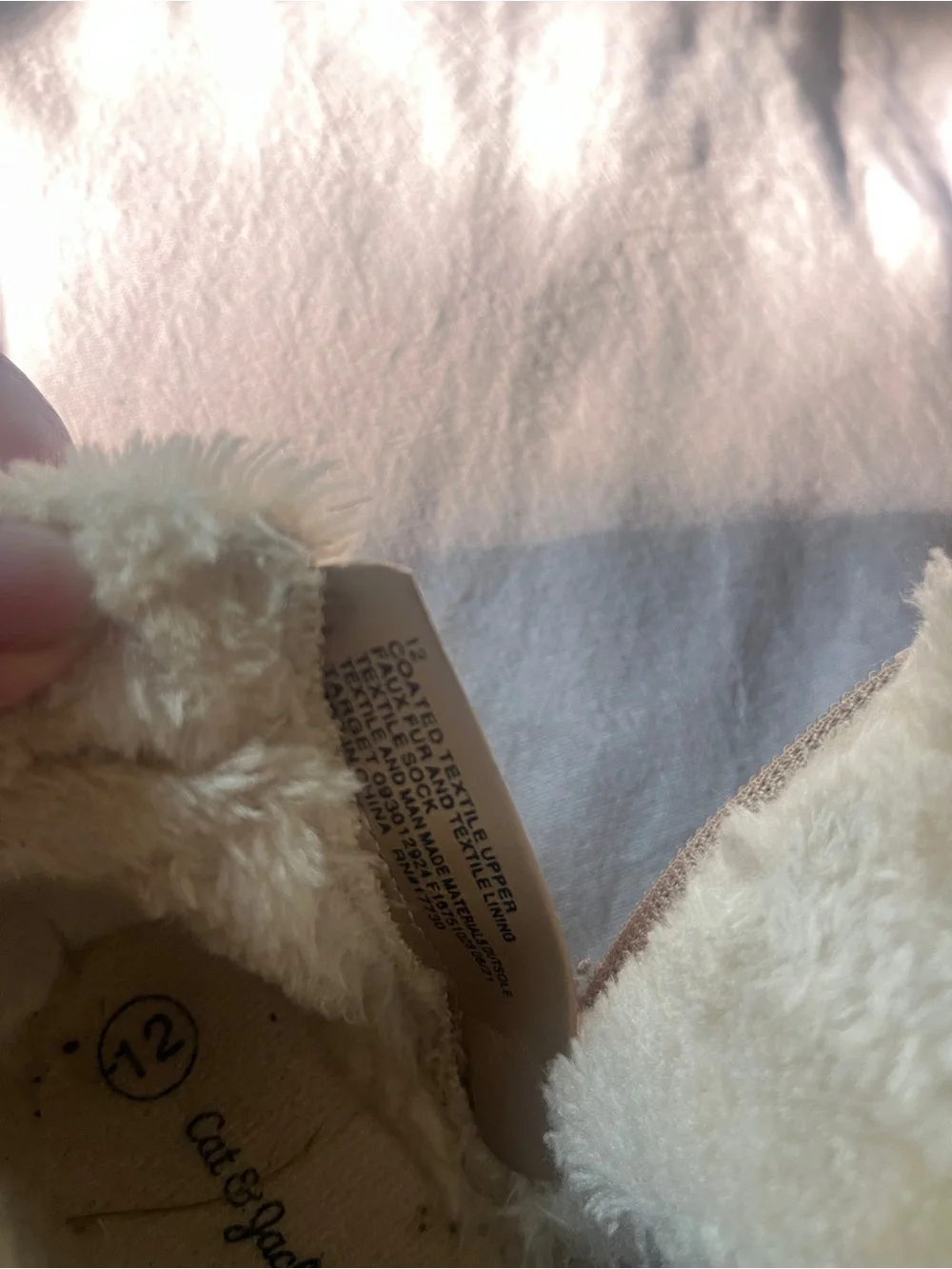 Cat & Jack Gold Faux-Fur Lace-Up Kids Boots